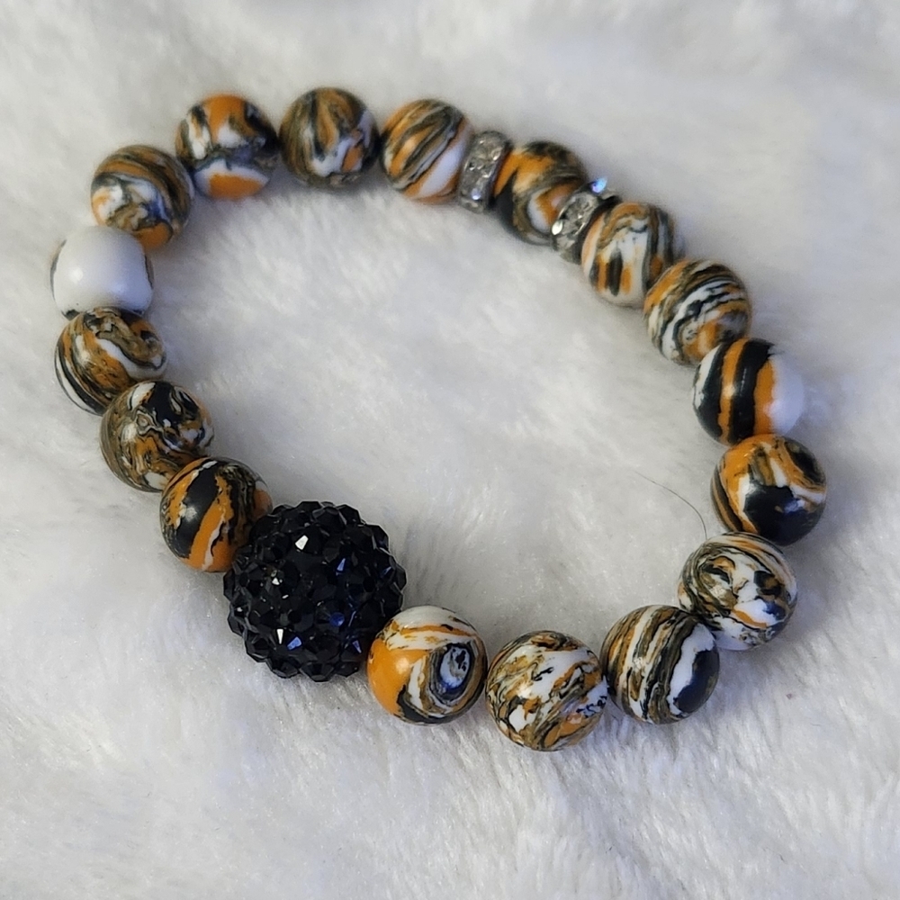 🖤Elegant Multicolor Beaded Bracelet – Women’s Jewelry – Excellent Condition - Picture 2 of 8